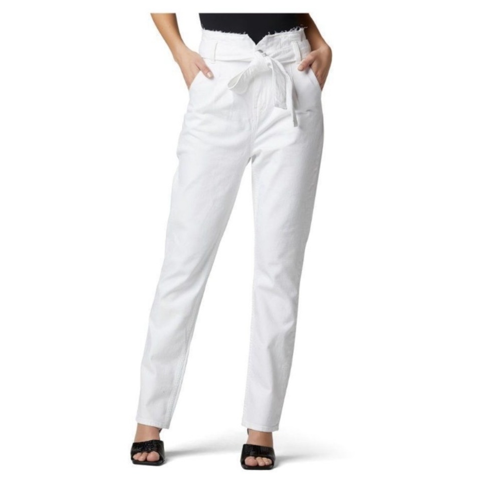 Hudson ~ Remi High Rise Straight leg paperbag pleated waist jeans
